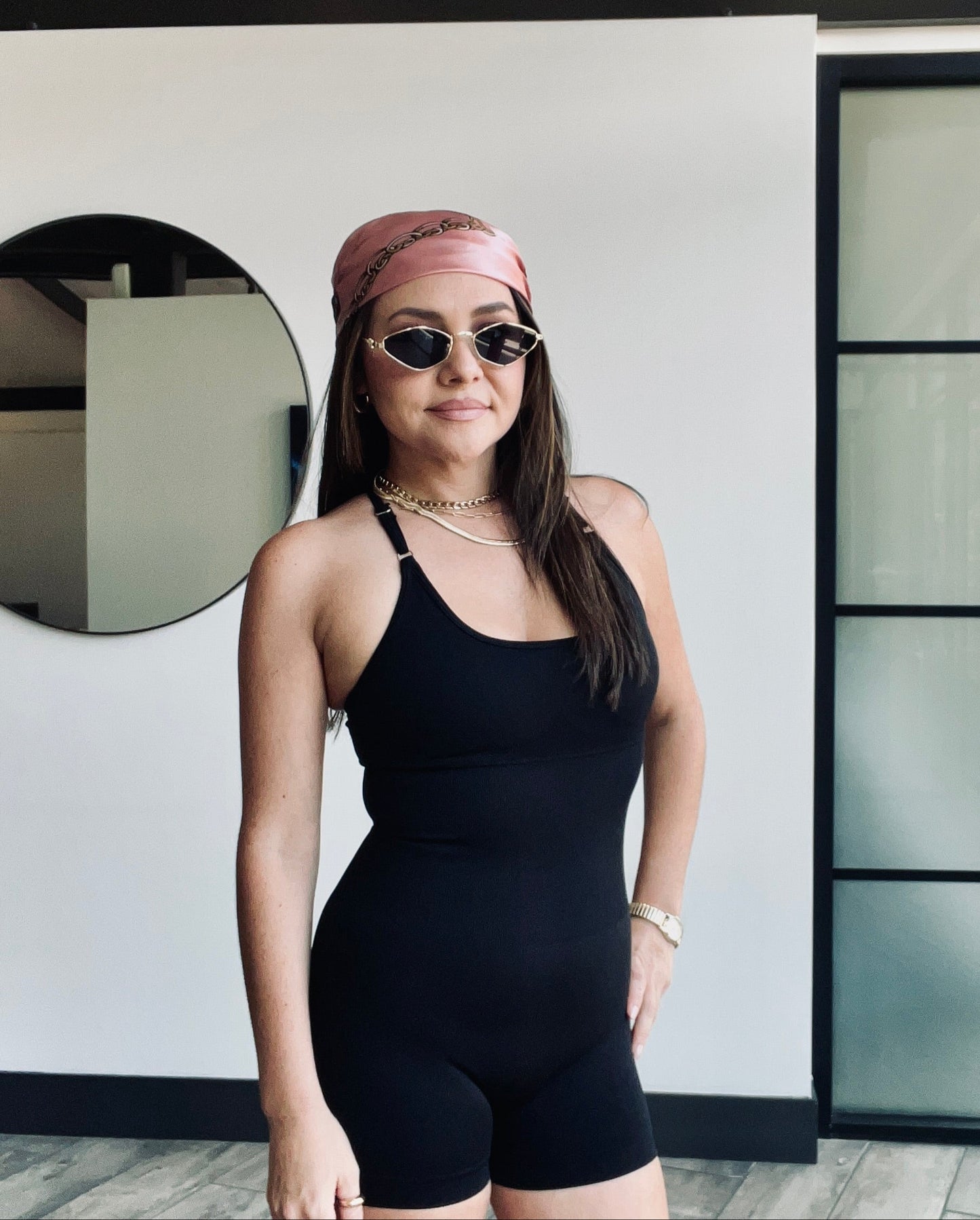 Snatched Cross-Back Sculpting Bodysuit